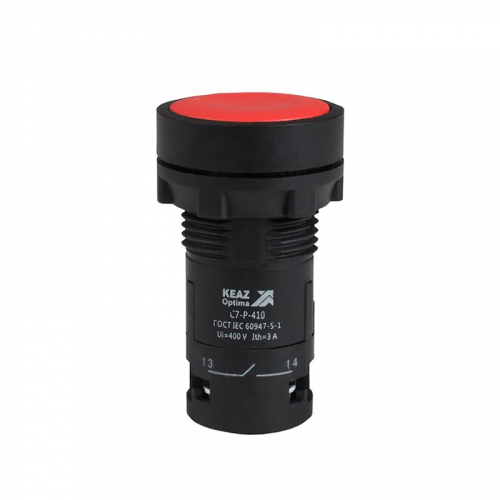 Кнопка OptiSignal Compact D22 С7-P-410 красн. 1НО XB7NA41 КЭАЗ 362033