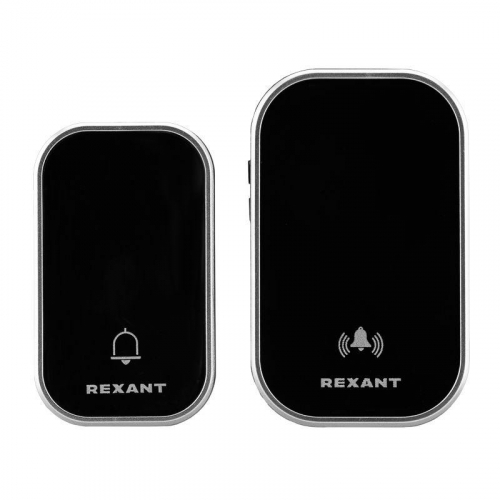 Звонок беспроводной дверной кинетический NoBattCall 38 мелодий 150м IP68 черн. Rexant 73-0004 фото 3