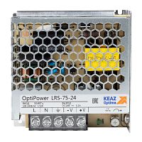 Блок питания панельный OptiPower LRS 75-24 3.5A КЭАЗ 328877