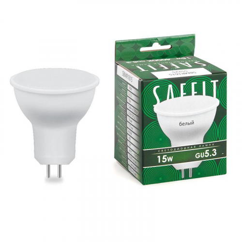 Лампа светодиодная SBMR1615 15Вт MR16 4000К GU5.3 230В SAFFIT 55225