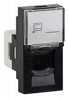 Розетка модульная компьютерная RJ-45 45х22.5мм черн. Ruvinil АДЛ 13-902-Ч