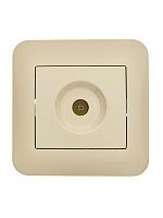 Розетка телевизионная оконечная TV СП ASTI IP20 в сборе крем. LEZARD 7081-0303-130