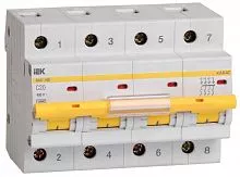 Выключатель автоматический модульный 4п C 20А 10кА ВА47-100 KARAT IEK MVA40-4-020-C