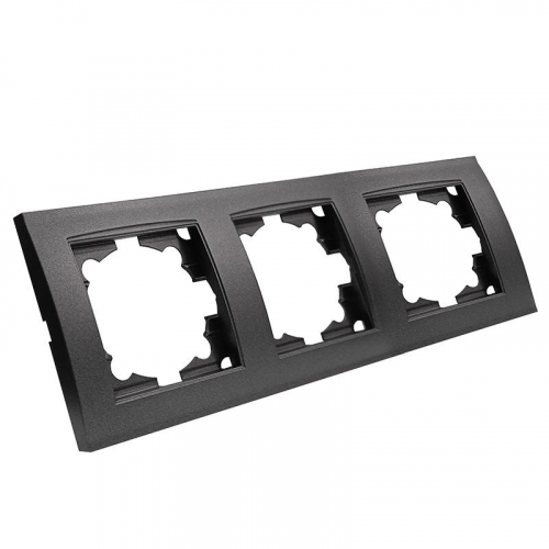 Рамка 3-м Бриллиант горизонт. графит Universal 7947489-Gr фото 2