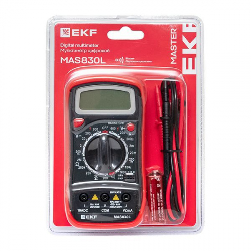 Мультиметр цифровой MAS830L Master EKF In-180701-pm830L фото 19