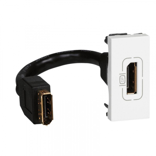 Розетка 1-м Display port Mosaic бел. Leg 078791