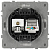 Розетка комбинированная СП Galaxy RJ45 + TV 16А IP20 250В бел. матов. Эра Б0070790