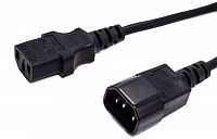 Кабель питания С13-C14, 3х0.75, 220В, 10A, 2200 Вт, чёрный, 1.8м Filum FL-PC10-C13-C14-1.8M