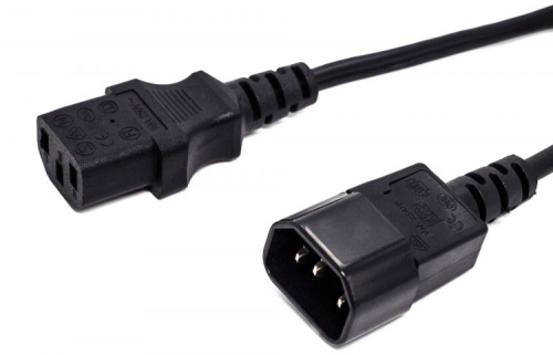 Кабель питания С13-C14, 3х0.75, 220В, 10A, 2200 Вт, чёрный, 1.8м Filum FL-PC10-C13-C14-1.8M