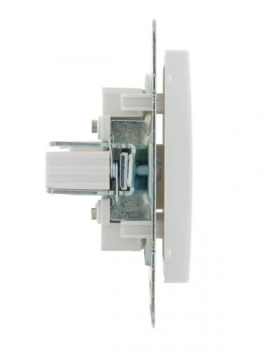 Розетка компьютерная СП Rain RJ45 16А IP20 механизм бел. LEZARD 703-0288-139 фото 3