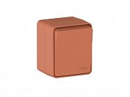 Выключатель кнопочный 1-кл. ОП AtlasDesign PROFI IP54 10AX терракот. SE ATN547015