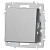Кнопка Accent 6-109-03 10А-250В IP20 СУ алюм. Intro Б0063608