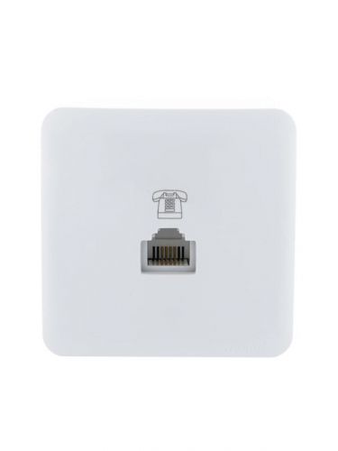 Розетка телефонная Viola RJ11 евро стандарт бел. LEZARD 751-0200-137