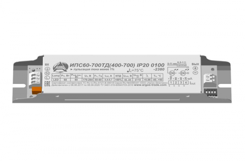Источник питания ИПС60-700ТД(400-700I; 27-85U) IP20 0120 Аргос фото 2