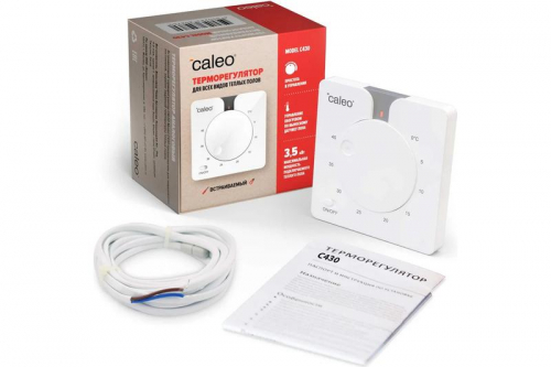 Терморегулятор C430 встраиваемый аналоговый 3.5кВт CALEO 0К-00000770 фото 4