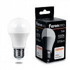 Лампа светодиодная LB-1007 7Вт A55 грушевидная 4000К E27 230В FERON 38024