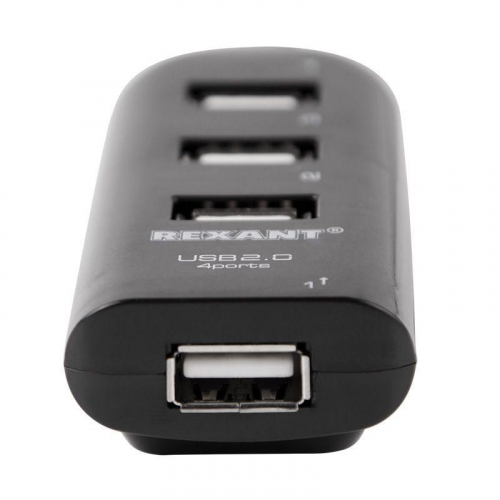Разветвитель USB 2.0 на 4 порта Rexant 18-4105 фото 3