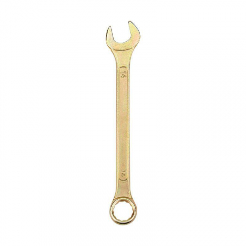 Ключ комбинированный 14мм желт. цинк Rexant 12-5809-2 фото 3