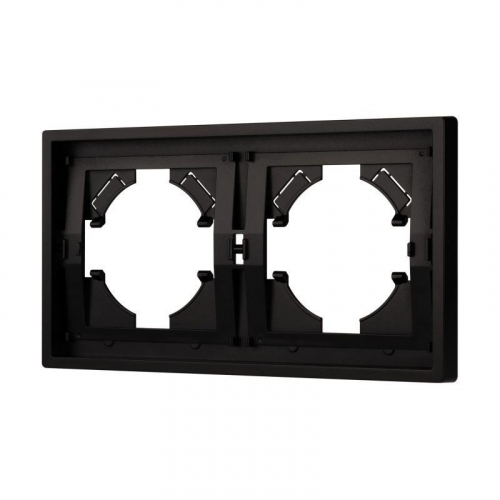 Рамка 2-м FRM-TENDO-PL-2-BK пластик. черн. Arlight 053840
