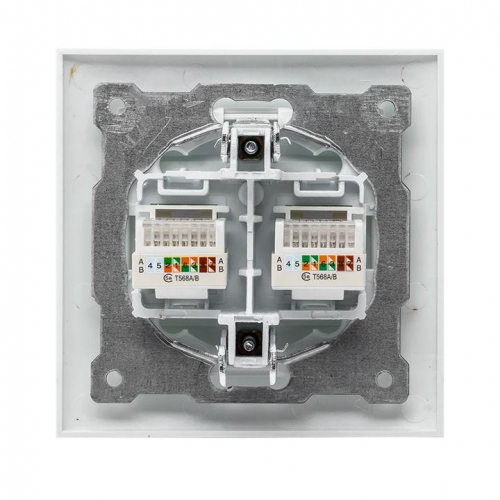 Розетка компьютерная 2-м СП Валенсия RJ45 бел. PROxima EKF EWK02-035-10 фото 4