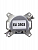 Розетка телевизионная оконечная TV/R Levit серебр. ABB 2CHH083503A6070
