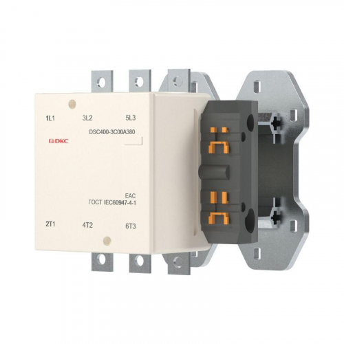 Контактор магнитный DSC400-3C00A380 400А 200кВт (AC3) 380В AC DKC DSC400-3C00A380 фото 2