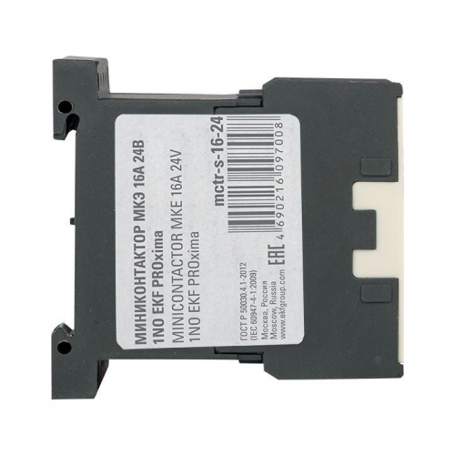Мини-контактор МКЭ 16А кат. 24В AC 1НО PROxima EKF Mctr-s-16-24 фото 5