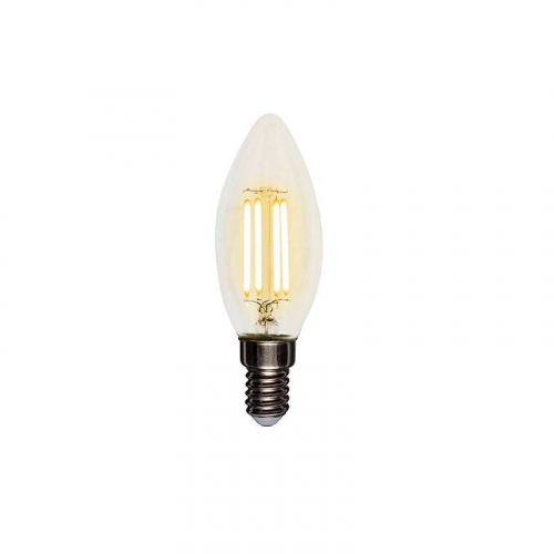 Лампа филаментная Свеча CN35 7.5Вт 600лм 2700К E14 прозр. колба Rexant 604-083 фото 3