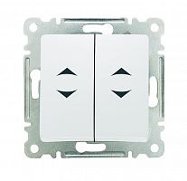 Переключатель проходной 2-кл. СП Lillium IP20 механизм бел. Makel 30001026