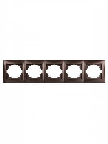Рамка 5-ти постовая горизонтальная шоколад "Лама" TDM фото 3
