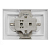 Розетка 2-м СП Бриллиант 16А IP20 с заземл. защ. шторки серебр. UNIVersal 7949797
