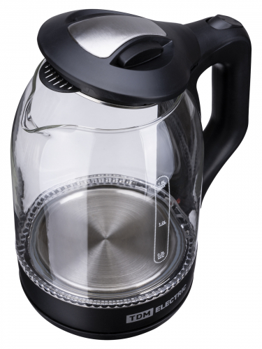 Электрический чайник "Нептун", стекло, 1,8 л, 1800 Вт, черный, TDM фото 4