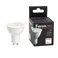 Лампа светодиодная LB-1607 7Вт MR16 2700К GU10 230В с линзой 38град. FERON 38176