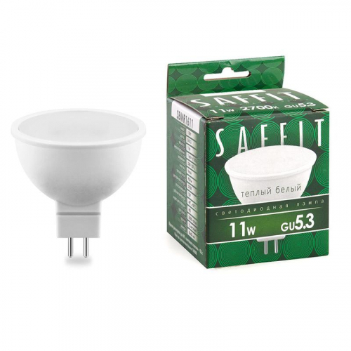 Лампа светодиодная SBMR1611 11Вт MR16 2700К GU5.3 230В SAFFIT 55151
