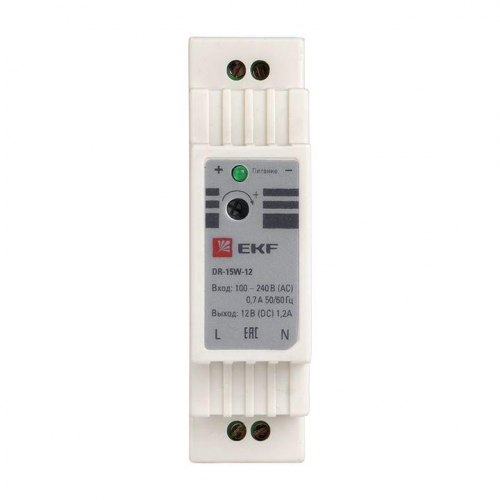 Блок питания 12В DR-15W-12 PROxima EKF dr-15w-12 фото 2