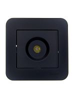 Розетка телевизионная проходная TV СП ASTI IP20 в сборе черн. бархат LEZARD 7081-4242-129