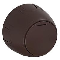 Розетка Rotondo с заземл. с защ. крышкой винтов. контакты корич. OneKeyElectro 7700948