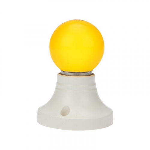 Лампа светодиодная 1Вт шар d45 5LED желт. E27 Neon-Night 405-111 фото 3