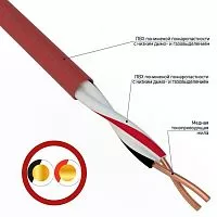 Кабель для пожарной сигнализации REXANT КПСВВнг(А)-LS 1х2х1.00 мм?, бухта 200 м |01-4862 | REXANT