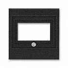 Накладка Levit для розеток USB/HDMI/VGA антрацит ABB 2CHH290040A4063