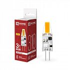 Лампа светодиодная LED-JC-COB 3Вт 12В G4 4000К 310лм IN HOME 4690612060231