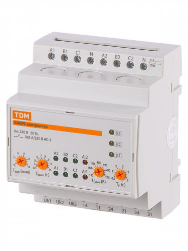 Контроллер автоматического ввода резерва с секционированием КАВРС 3Ф 230В АС на 2 ввода TDM фото 2