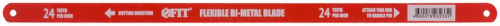 Полотно ножовочное пометаллу 300мм профи (Bi-Metal) (24 ТPI) (уп.10шт) FIT 40178