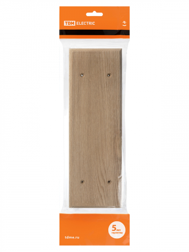 Накладка на бревно деревянная универсальная НБУ 1Пх3 95х290 мм, под покраску TDM фото 3