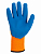Перчатки плотной вязки акрил с латексным покрытием, "Рельеф", оранж., 10, 10 кл., 125 г, 1 пара, TDM