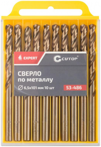 Сверло по металлу ЭКСПЕРТ/EXPERT 6.5х101мм (уп.10шт) Cutop 53-486 фото 3