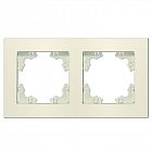Рамка 2-м Афина универс. сл. кость (ivory) Universal A0044-I