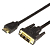 Шнур HDMI - DVI-D gold 10М с фильтрами Rexant 17-6308