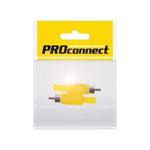 Штекер RCA "желт." (уп.2шт) PROCONNECT 14-0402-8