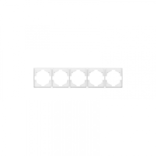 Рамка 5-м ROUND MIELE перламутр Kranz KR-78-0755-1